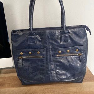 Mark. Navy tote bag